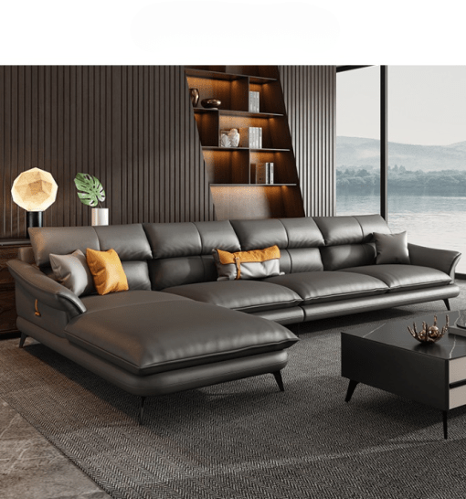 Sofa Da Cuốn Hút Cho Không Gian Ấn Tượng ĐCT-D08