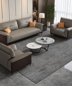 SOFA DA Sofa Da Phối Màu Đẹp Nhẹ Nhàng Cuốn Hút ĐCT-D05