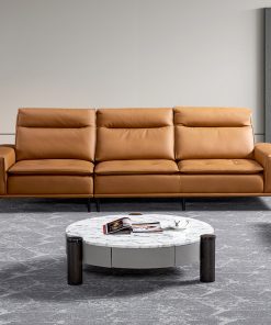 Sofa Da Phối Màu Cho Phòng Khách Thêm Rạng Rỡ ĐCT-D12