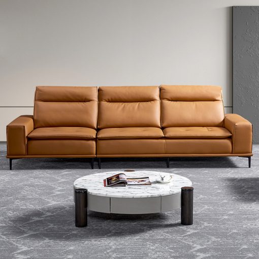 Sofa Da Phối Màu Cho Phòng Khách Thêm Rạng Rỡ ĐCT-D12